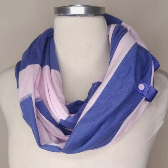 lululemon athletica Accessories - Lululemon Vinyasa Vitasea Infinity Scarf Pink & Purple Striped